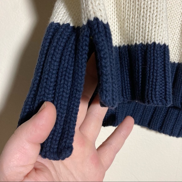 Aeropostale Striped Short Sleeve Open Knit Sweater Sz M 100% Cotton NWT - Picture 3 of 8